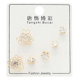 Women's Ear Tops Pack of 3 - Golden, Women, Earrings & Tops, Chase Value, Chase Value