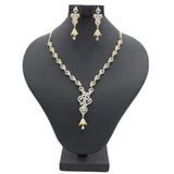 Women's American Diamond Necklace Set - Golden & Silver, Women, Jewellery Set, Chase Value, Chase Value