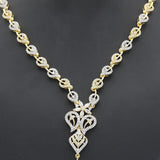 Women's American Diamond Necklace Set - Golden & Silver, Women, Jewellery Set, Chase Value, Chase Value