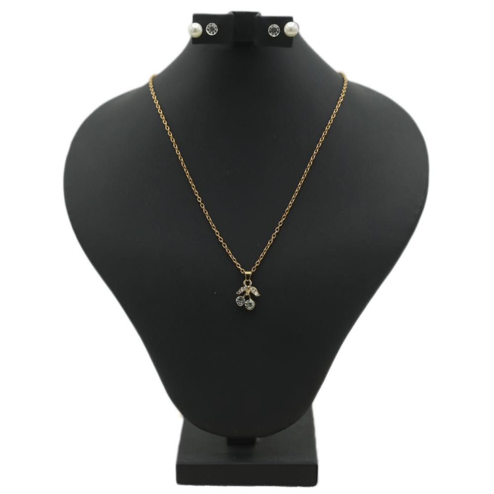 Women's Locket Set With Two Rings - Golden, Women, Chains & Lockets, Chase Value, Chase Value