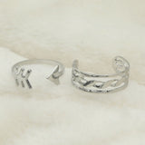 Women's Locket Set With Two Rings - Silver, Women, Chains & Lockets, Chase Value, Chase Value