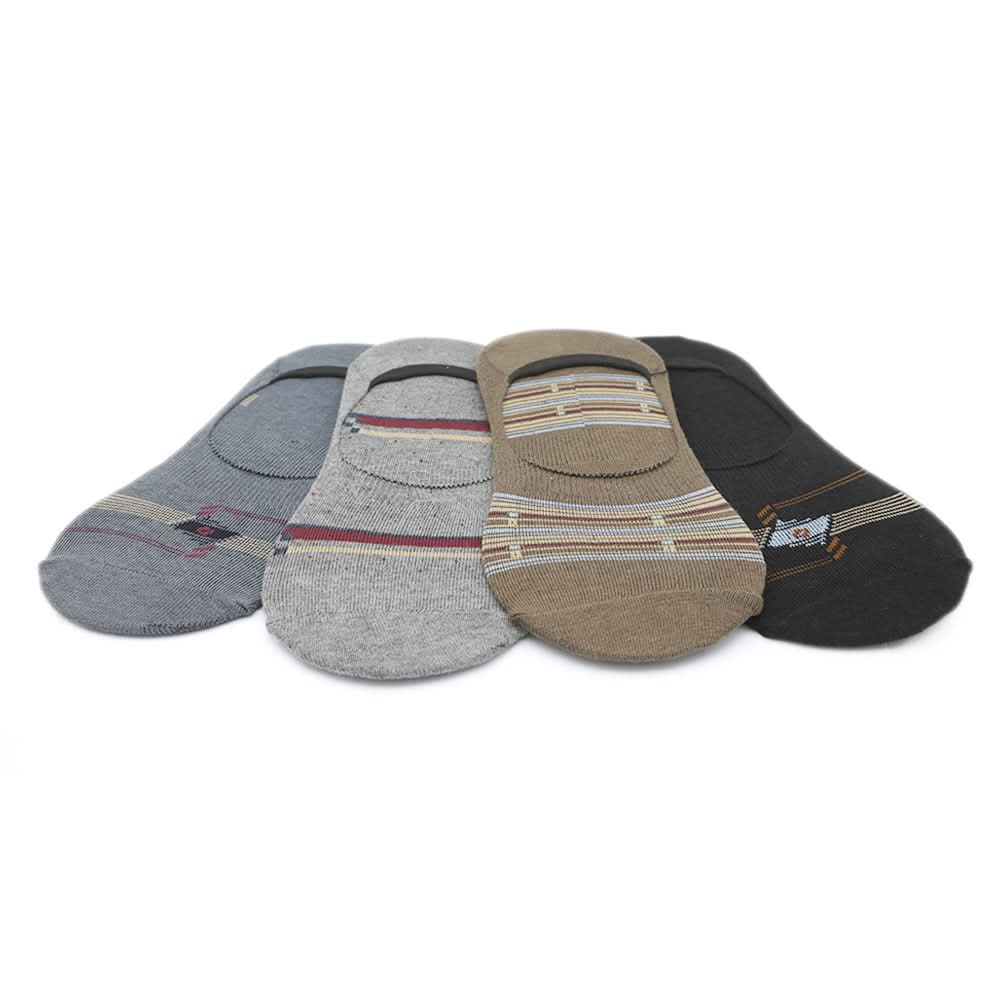 Men's 4Pcs Loafer Socks - D, Men, Mens Socks, Chase Value, Chase Value