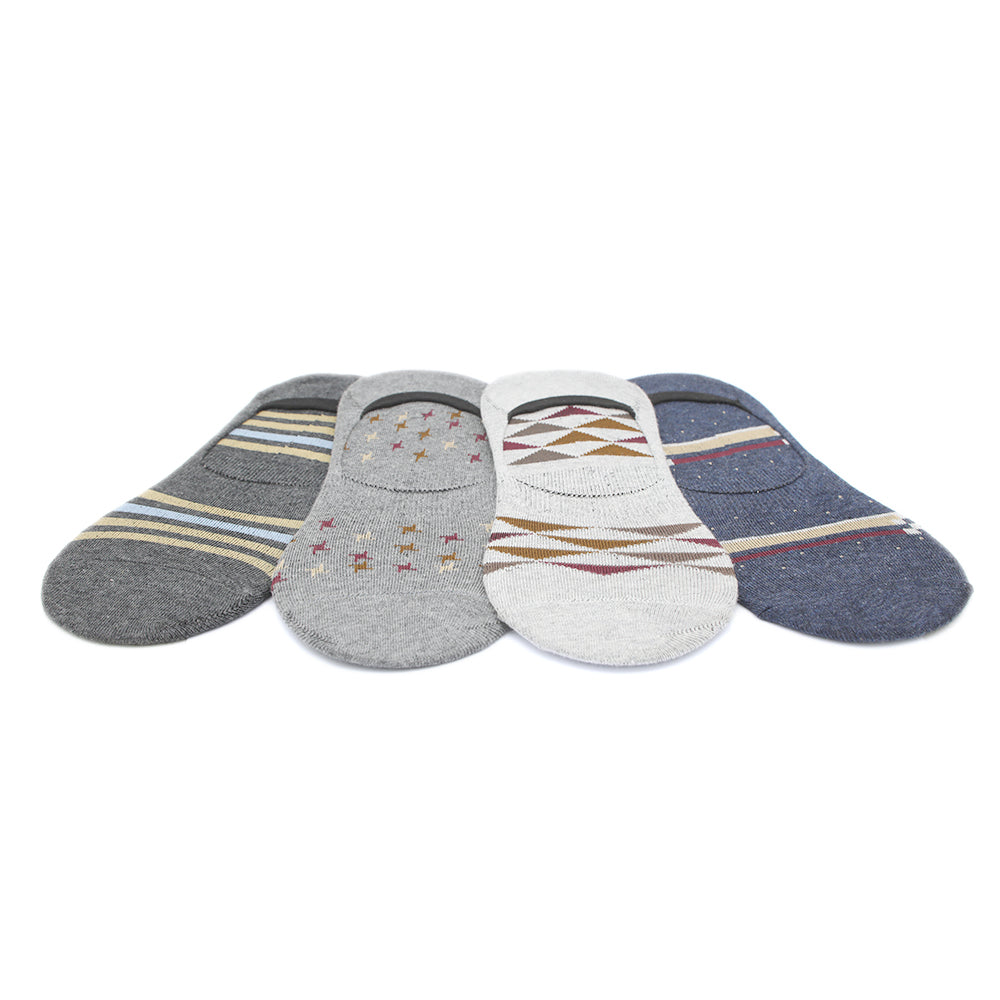 Men's 4Pcs Loafer Socks - F, Men, Mens Socks, Chase Value, Chase Value
