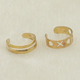 Women's Locket Set With Two Rings - Golden, Women, Chains & Lockets, Chase Value, Chase Value
