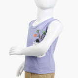 Boys Half Sleeves T-Shirt - Purple, Boys T-Shirts, Chase Value, Chase Value