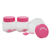Storage Jar 3 Pcs - Pink, Home & Lifestyle, Storage Boxes, Chase Value, Chase Value