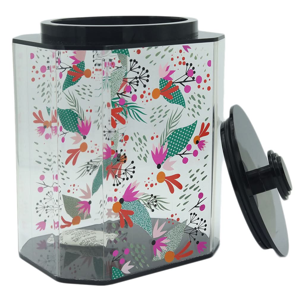 Crystal Air Tight Jar Large - Black, Home & Lifestyle, Storage Boxes, Chase Value, Chase Value