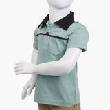 Boys Half Sleeves Polo T-Shirt - Light Green, Boys T-Shirts, Chase Value, Chase Value