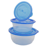 Storage Bowl 3 Pcs Set - Blue, Home & Lifestyle, Storage Boxes, Chase Value, Chase Value