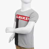 Boys Half Sleeves T-Shirt - Grey, Boys T-Shirts, Chase Value, Chase Value