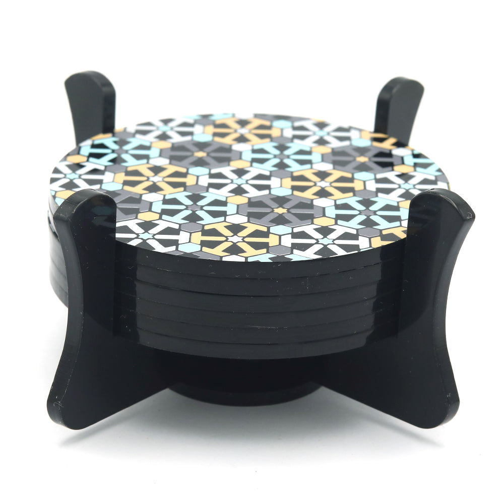 Coaster Hexagon - Black, Home & Lifestyle, Decoration, Chase Value, Chase Value