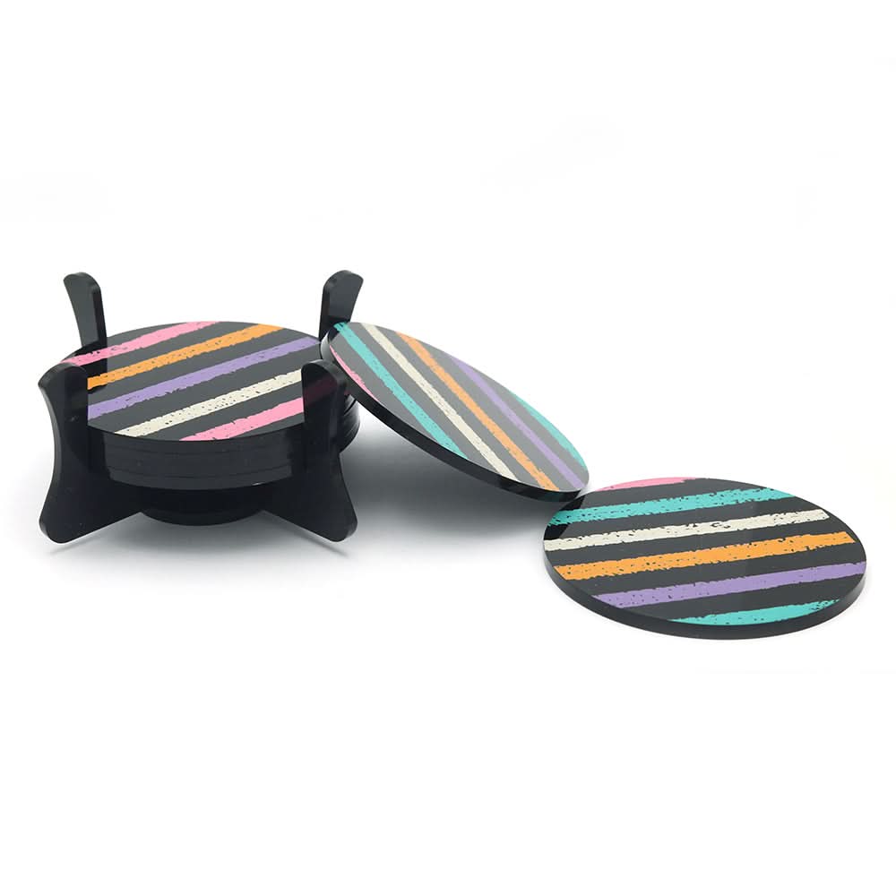 Coaster Stripes - Black, Home & Lifestyle, Decoration, Chase Value, Chase Value