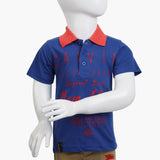 Boys Half Sleeves Polo T-Shirt - Royal Blue, Boys T-Shirts, Chase Value, Chase Value