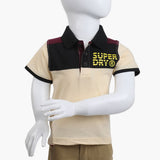 Boys Half Sleeves Polo T-Shirt - Cream, Boys T-Shirts, Chase Value, Chase Value