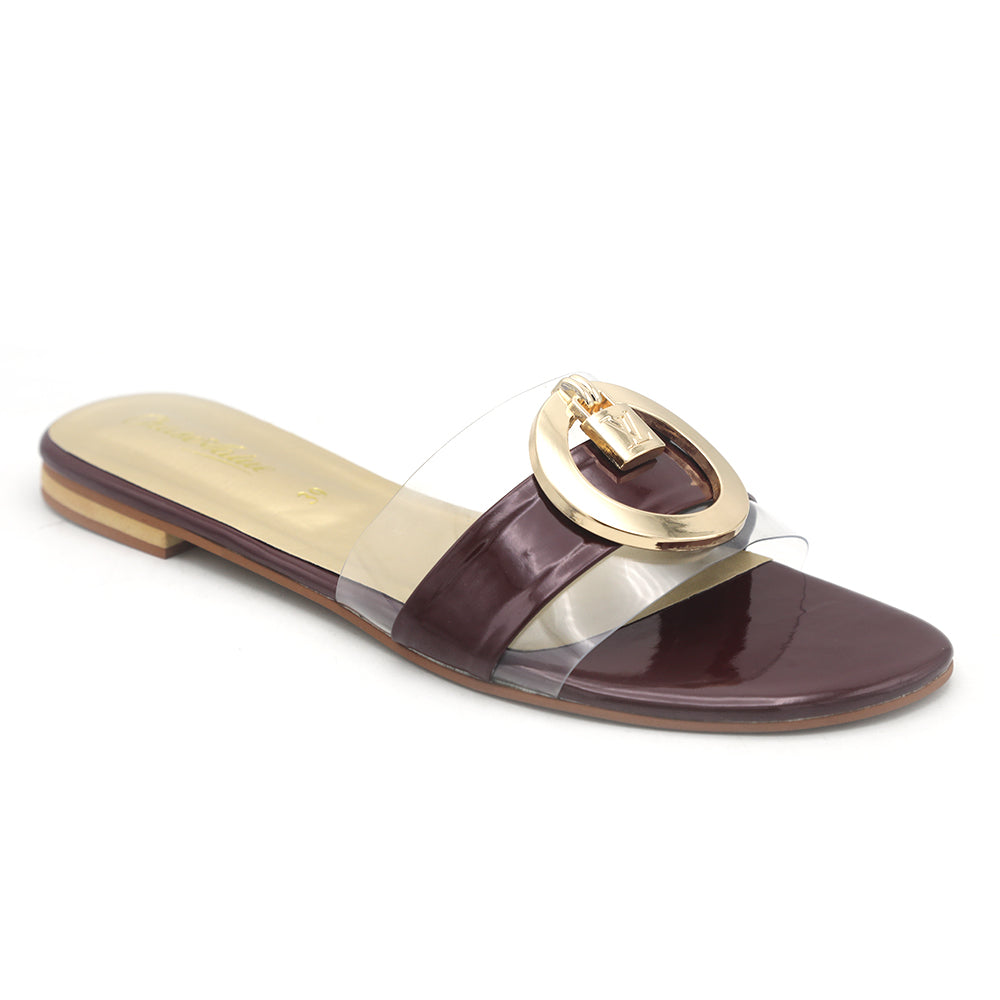 Women's Slippers M-1046 - Maroon, Women, Slippers, Chase Value, Chase Value