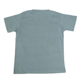 Boys Round Neck Half Sleeves T-Shirt - Steel Green, Kids, Boys T-Shirts, Chase Value, Chase Value