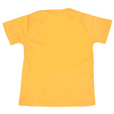 Boys Round Neck Half Sleeves T-Shirt - Yellow, Kids, Boys T-Shirts, Chase Value, Chase Value