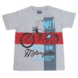 Boys Round Neck Half Sleeves T-Shirt - Grey, Kids, Boys T-Shirts, Chase Value, Chase Value