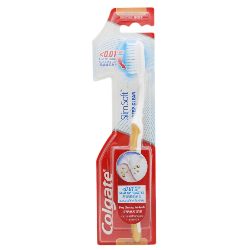 Colgate Tooth Brush Slim Soft S - Brown, Beauty & Personal Care, Oral Care, Chase Value, Chase Value