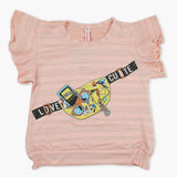 Girls Knitted Tops - Peach, Girls Tops, Chase Value, Chase Value
