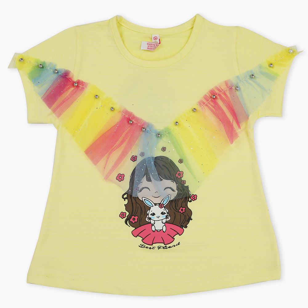 Girls Knitted Tops - Lemon, Girls Tops, Chase Value, Chase Value