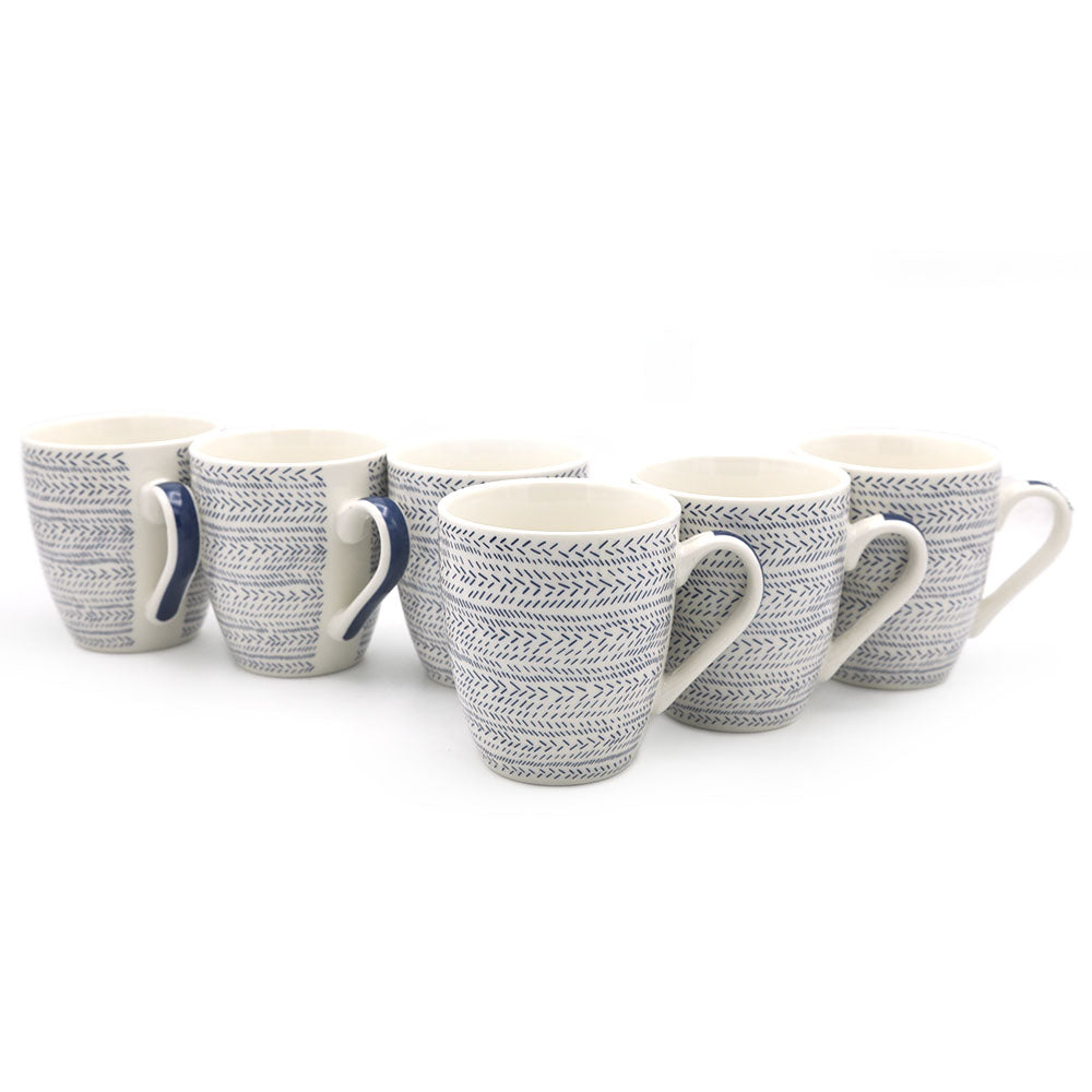 New Bone China 6 Pieces Mug Set - White, Home & Lifestyle, Glassware & Drinkware, Chase Value, Chase Value