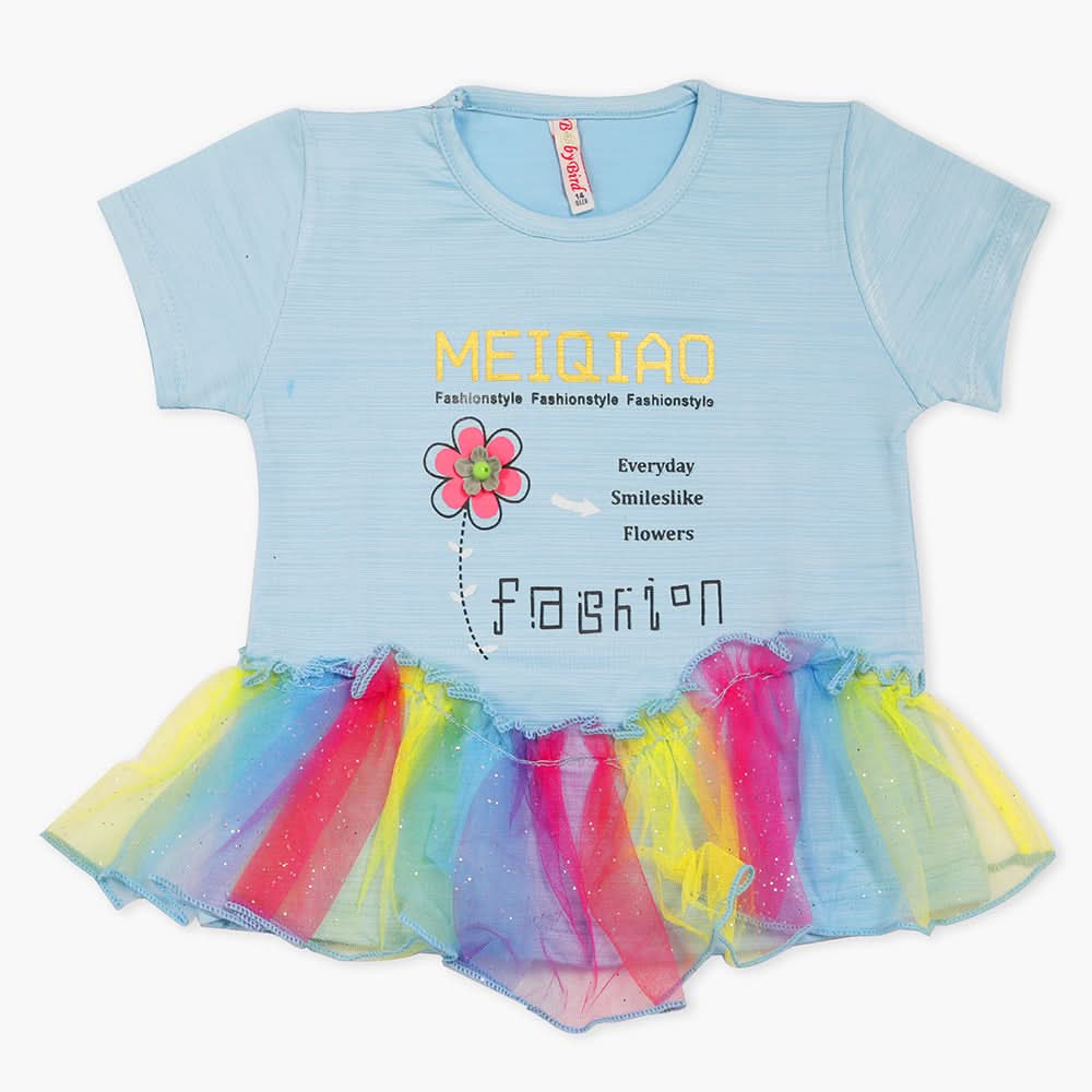 Girls Knitted Tops - Blue, Girls Tops, Chase Value, Chase Value