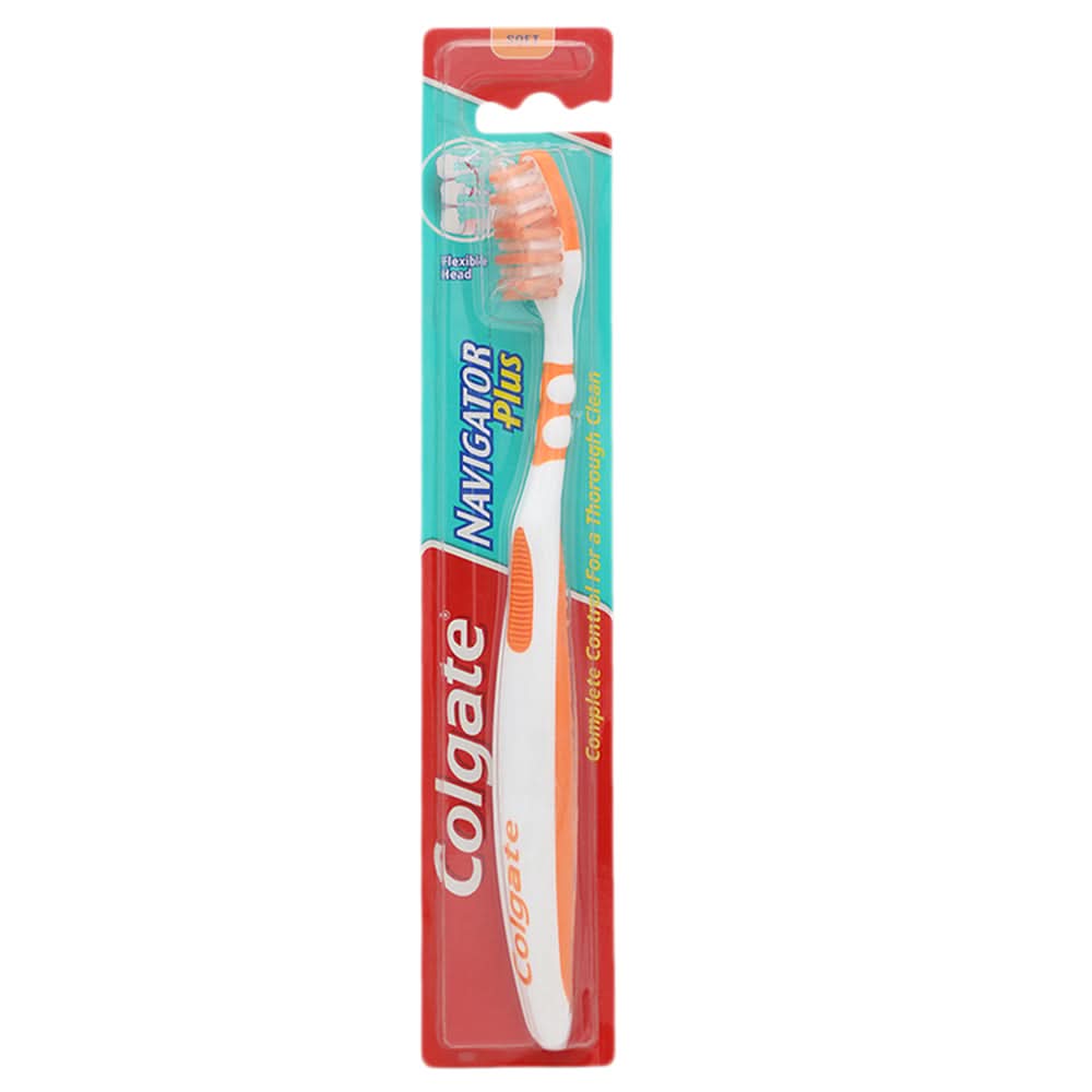 Colgate Tooth Brush Navigator Plus - Orange, Beauty & Personal Care, Oral Care, Chase Value, Chase Value