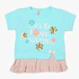 Girls Knitted Tops - Blue, Girls Tops, Chase Value, Chase Value