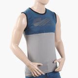 Men's Sleeveless T-Shirt - Steel Blue, Men's T-Shirts & Polos, Chase Value, Chase Value