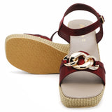 Women's Sandal - Maroon, Women, Heels, Chase Value, Chase Value