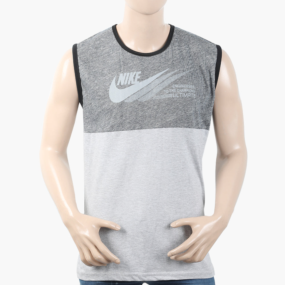 Men's Sleeveless T-Shirt - Grey, Men's T-Shirts & Polos, Chase Value, Chase Value