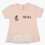 Girls Knitted Tops - Peach, Girls Tops, Chase Value, Chase Value