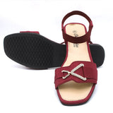 Women's Sandal - Maroon, Women, Sandals, Chase Value, Chase Value