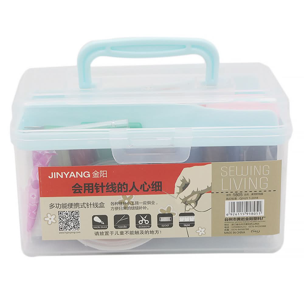 Sewing Box Square - Blue, Home & Lifestyle, Storage Boxes, Chase Value, Chase Value