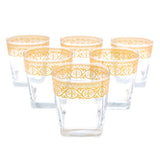 Alpine Glass Golden 6 Pcs Set 300 ML - Golden, Home & Lifestyle, Glassware & Drinkware, Chase Value, Chase Value