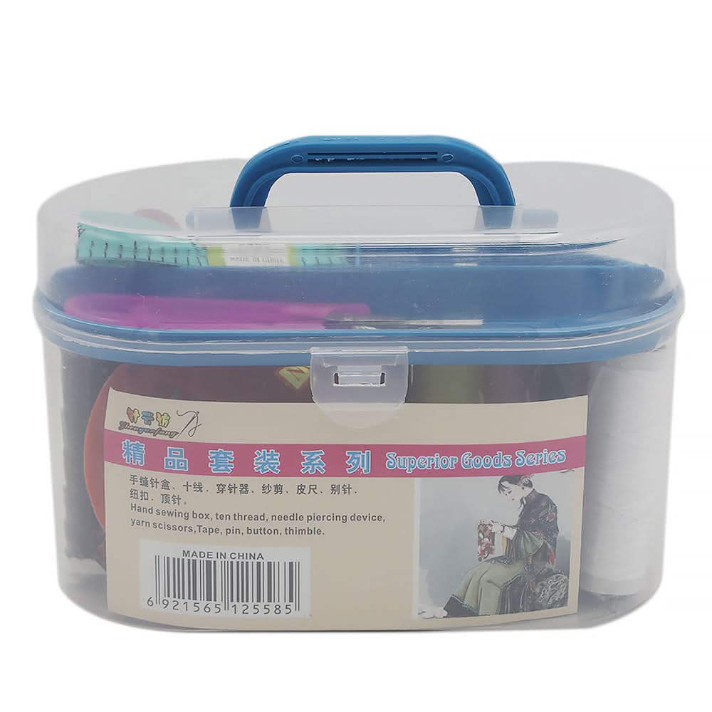 Sewing Box Round - Blue, Home & Lifestyle, Storage Boxes, Chase Value, Chase Value