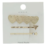 Womens Hair Pin AY65 - B - Golden, Women, Hair And Head Jewellery, Chase Value, Chase Value