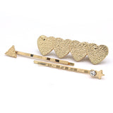 Womens Hair Pin AY65 - B - Golden, Women, Hair And Head Jewellery, Chase Value, Chase Value