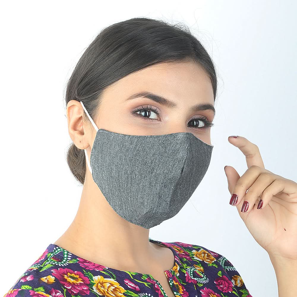 Fashion Face Mask - Dark Grey, Beauty & Personal Care, Health & Hygiene, Women, Face Mask, Chase Value, Chase Value