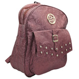 Women's Backpack - 6559 - Maroon, Women, Bags, Chase Value, Chase Value