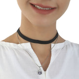 Women's Black Choker Necklaces - Purple, Women, Chains & Lockets, Chase Value, Chase Value