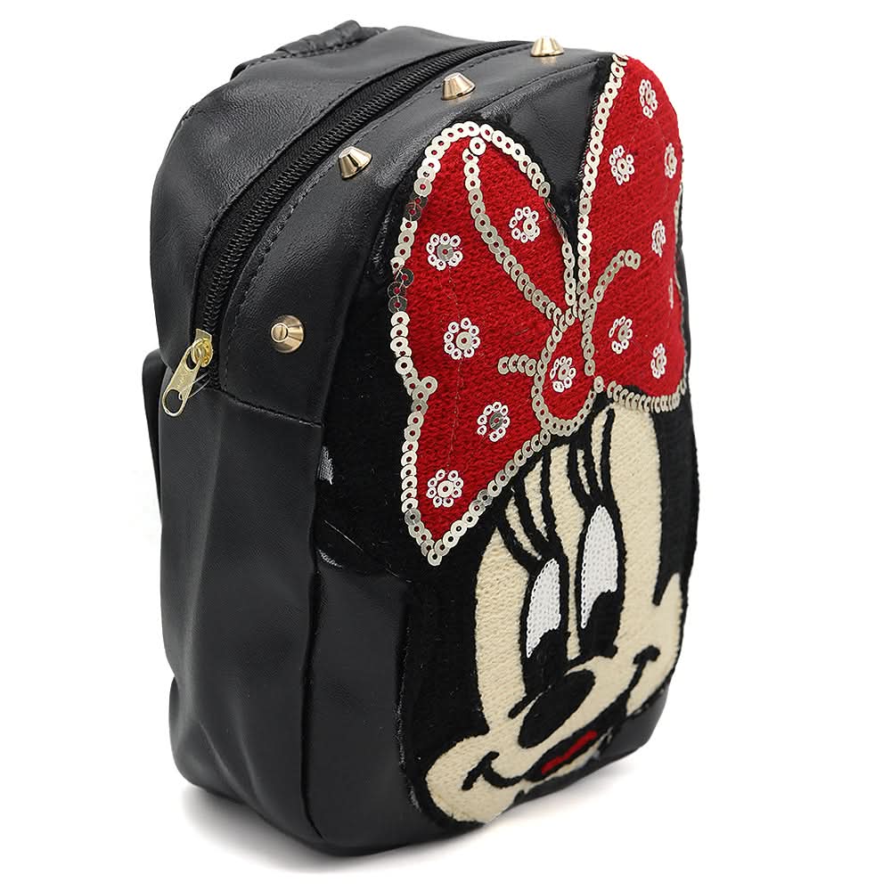 Girls Backpack 7572F - Black, Kids, School And Laptop Bags, Chase Value, Chase Value