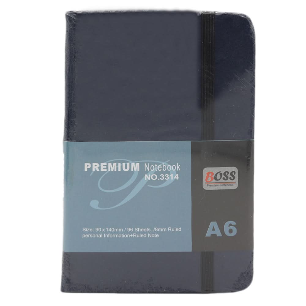 Office Notebook A6 90x140mm - Navy Blue, Kids, Pencil Boxes And Stationery Sets, Chase Value, Chase Value