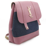 Girls Fancy Backpack H-93 - Pink & Sea Green, Kids, Kids Bags, Chase Value, Chase Value