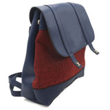 Girls Fancy Backpack H-93 - Navy Blue & Red, Kids, Kids Bags, Chase Value, Chase Value