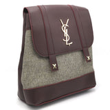 Girls Fancy Backpack H-93 - Maroon & Beige, Kids, Kids Bags, Chase Value, Chase Value