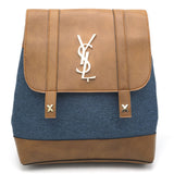 Girls Fancy Backpack H-93 - Brown & Sea Green, Kids, Kids Bags, Chase Value, Chase Value