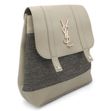 Girls Fancy Backpack H-93 - Beige & Brown, Kids, Kids Bags, Chase Value, Chase Value