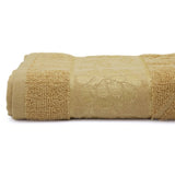 Embossed Flower Bath Towel - Golden Brown, Home & Lifestyle, Bath Towels, Chase Value, Chase Value